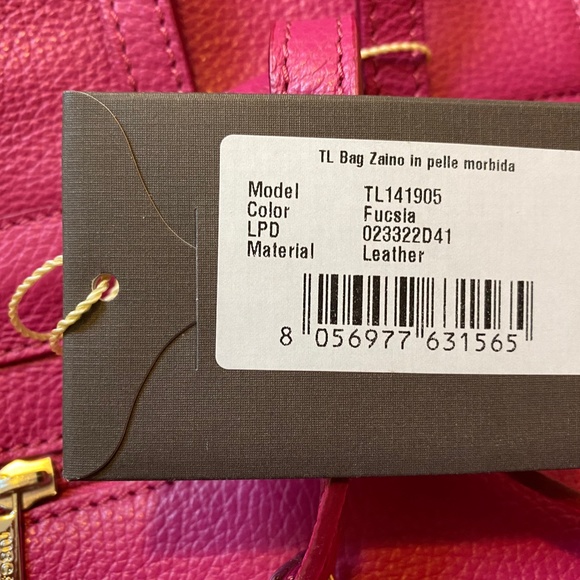 NWT beautiful hot pink mini leather backpack - made in Italy by Tuscany Leather - Picture 6 of 8